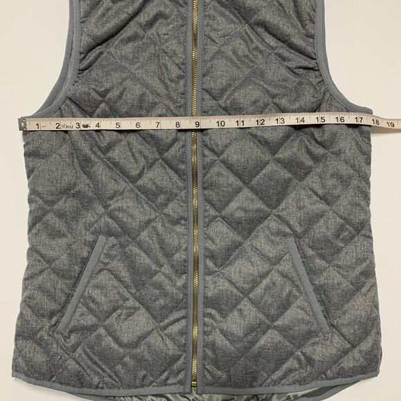 OLD NAVY Gray Mock Neck Quilted Winter Vest Small - Picture 8 of 9